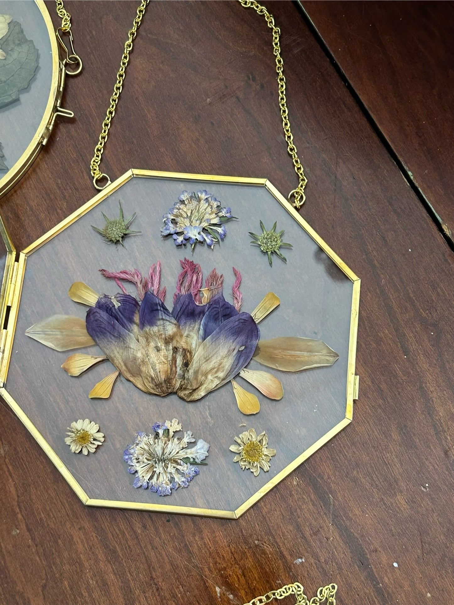 Pressed flowers