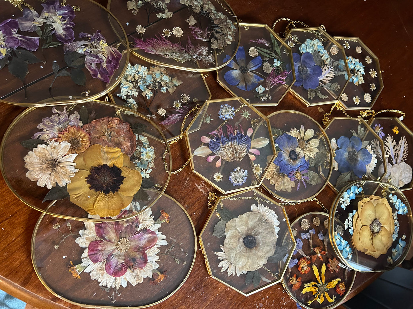 Pressed flowers