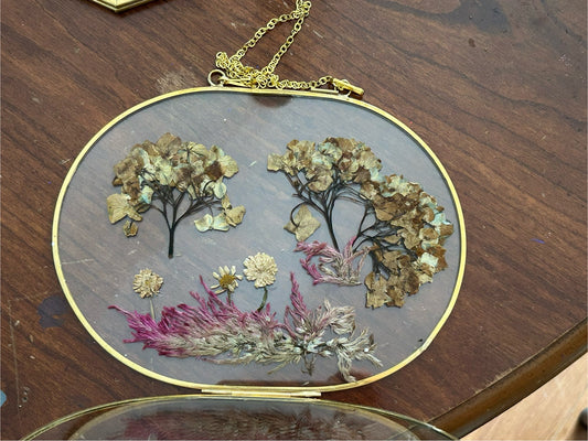 Pressed flowers